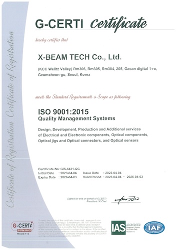 ISO 9001:2015 Certificate